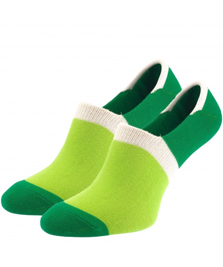 Men's no-show socks Lime