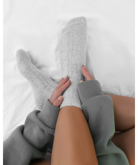 Світло-сірі шкарпетки з вовни мериноса